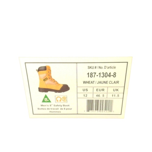 Men's Safety Boot Leather Wheat Colour Size 12 Altra Industrial