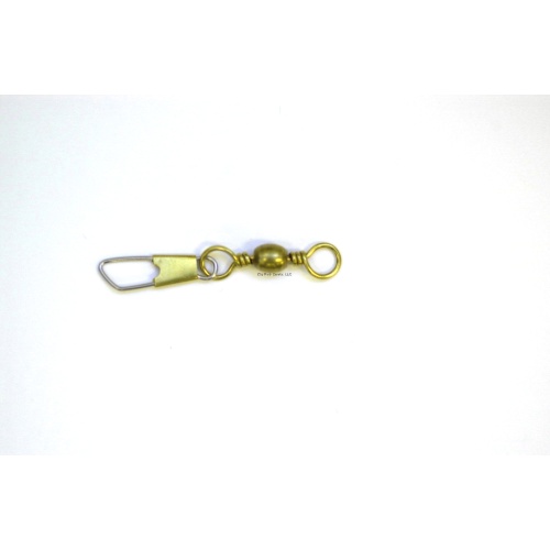 Barrel Swivel Sz12 w/Safety Snap Brass 7Pk Eagle Claw 01041-012
