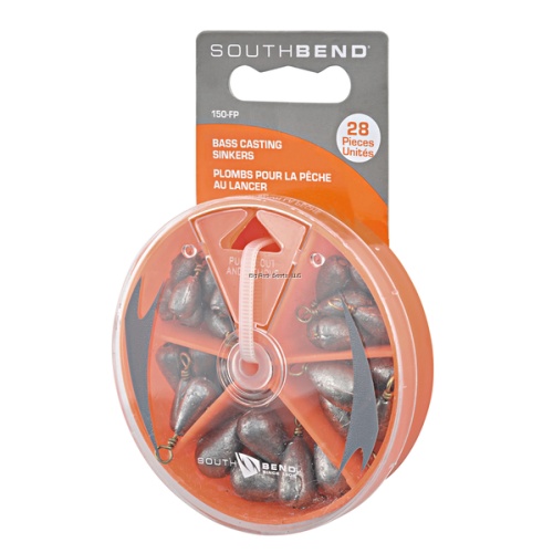 Bass Casting Sinker Assortment w/Dial Box South Bend 150-FP