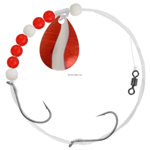 Walleye Spin Rig Red/White, SZ 3 Matzuo MZ-CR3-1-X