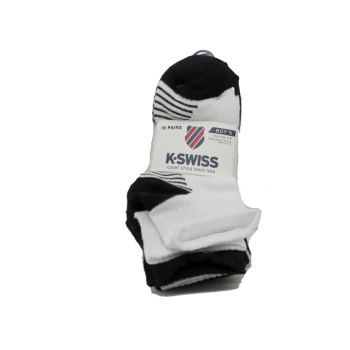 Socks Boy's 10pk. Size 6-8 K-swiss Assorted