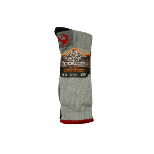 Socks Men's Realtree 2pk. Grey Size 10-13 (or 3/$10.00)