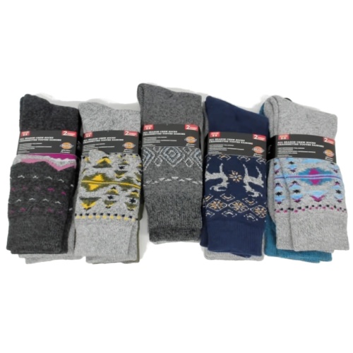 Socks Women's All Season Crew 2pk. Dickies Ass't (Or 3/$9.99)