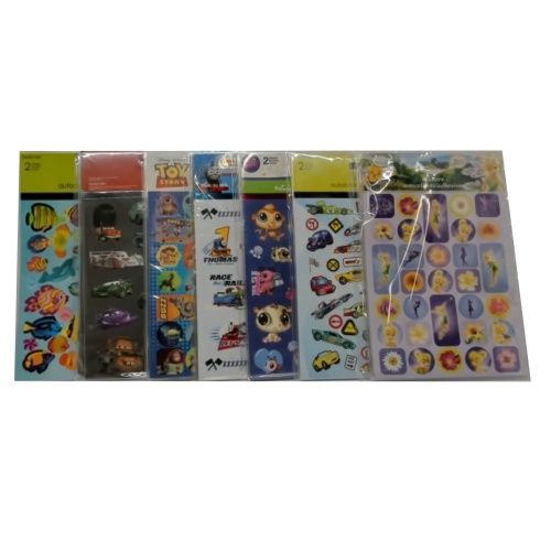 Foldover Stickers Licensed Assorted (EACH SOLD INDIVIDUALLY)