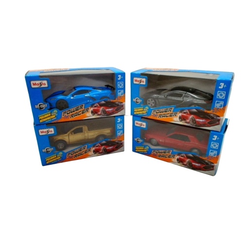 Power Racer Die Cast Pullback Car Series A Assorted