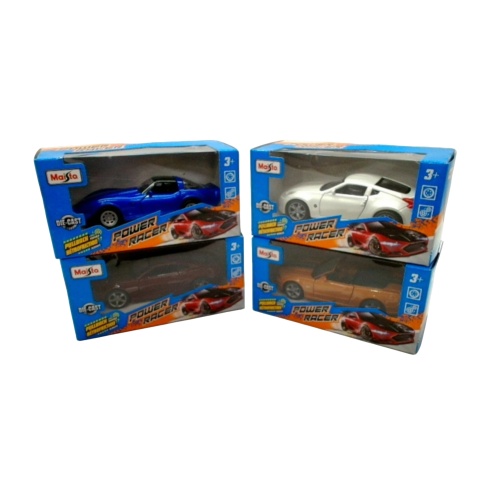 Power Racer Die Cast Pullback Car Series B Assorted