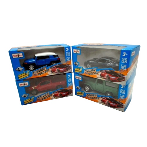 Power Racer Die Cast Pullback Car Series C Assorted