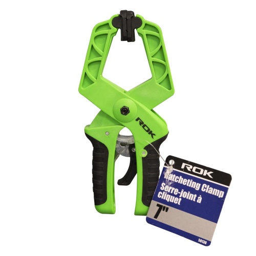 Ratcheting clamp 7 inch fiberglass reinforced nylon with quick release trigger