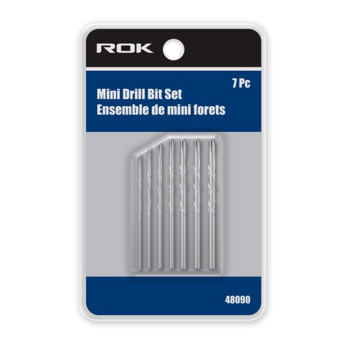 Drill bit set - mini - 1/32, 3/64, 1/16, 5/64, 3/32, 7/64, 1/8