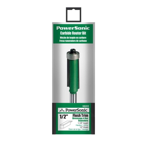 Flush trim bit 1/2 X 1 1/8 - 1/2 shank