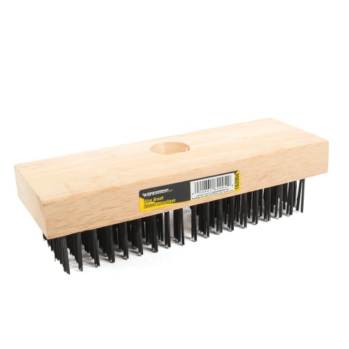 Wire Brush 6 Row X 19  x 7.25 L block
