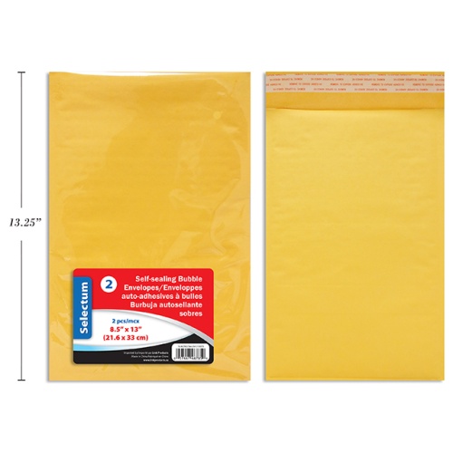 BUBBLE ENVELOPES 8.5X13 7.3/4