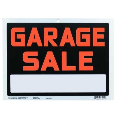 PVC Sign Garage Sale