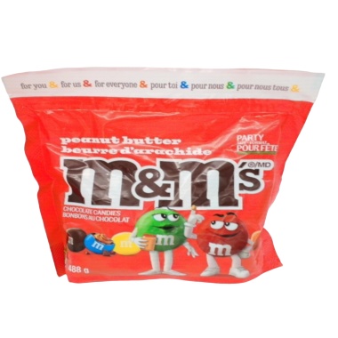 Peanut Butter M & M's 488g. Bag