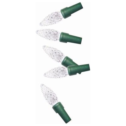 Christmas Lights 100 LED C-6 Pure White Holiday Wonderland (Or 2/$29.99)