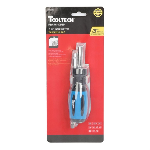 Screwdriver 7 in 1 w/ Wall Clip Tooltech
