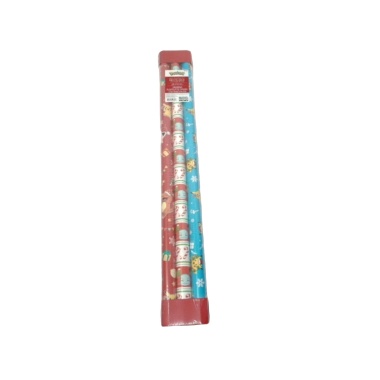 Xmas Gift Wrap 3 Rolls 60sq. ft. Pokemon Assorted