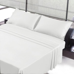 King Sheet Set White Bleach Master