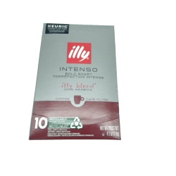 K-Cup Coffee Pods 10pk. Illy Intenso Bold Roast 119g. (Past B.B Date)