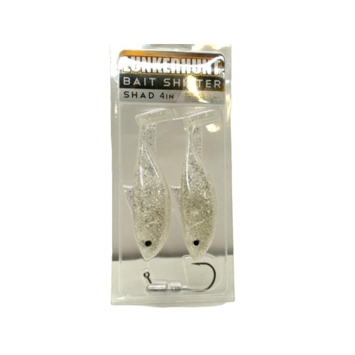 Bait Shifter Shad 4 3/8oz. Ice 2pk. Lunkerhunt