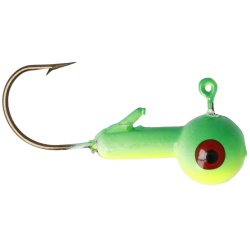 Ball Head Jigs 1/8oz. 10pk. Cahrtreuse/lime Eagle Claw