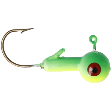 Ball Head Jigs 1/8oz. 10pk. Cahrtreuse/lime Eagle Claw
