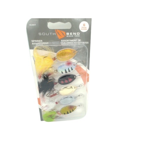 Spinner Assortment 6pk. Assorted Colours South Bend