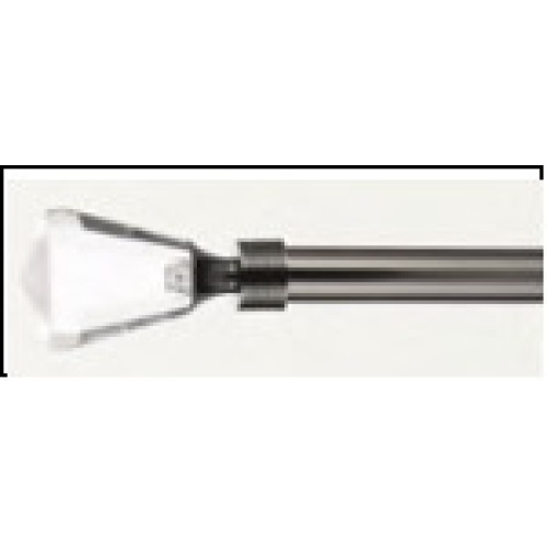 curtain rod Black extendable  triangle-diamond