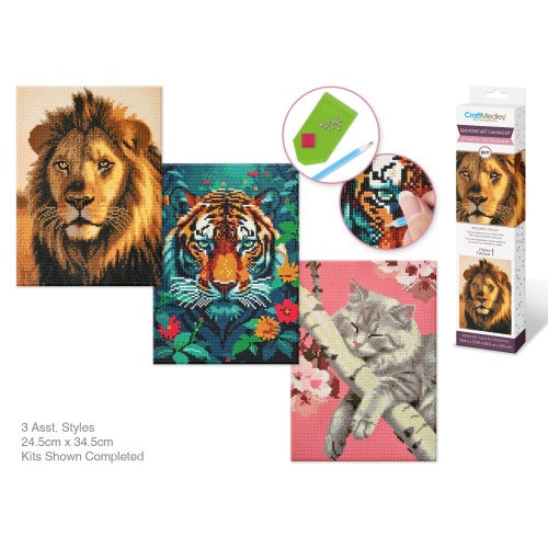 Diamond Art A) Cat World 11.8 x 15.7