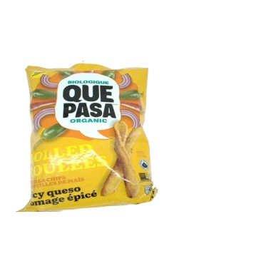 Rolled Tortilla Chips Spicy Queso 184g. Que Pasa Organic