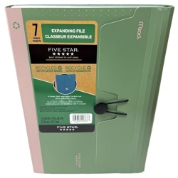 Five Star 7 Pkt Expanding File Made With Recycled Materials