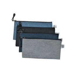 Pencil Case W/zipper Asst'd Colors 4.5x9.25 Inch