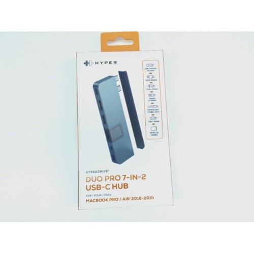 Hyperdrive Duo Pro 7-In-2 USB-C Hub For Macbook Pro Hyper