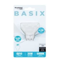 LED Bulb GU10 4.5W 5000K Luminus Basix