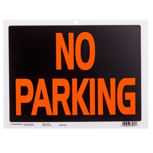 PVC Sign No Parking