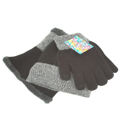 3pc. Thermal Set Black Gloves, Hat & Neck Warmer Nicci
