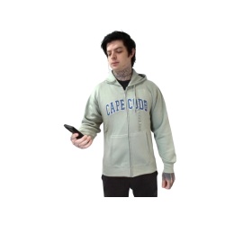 Cape Cod Zipper Hoodie Large Moss