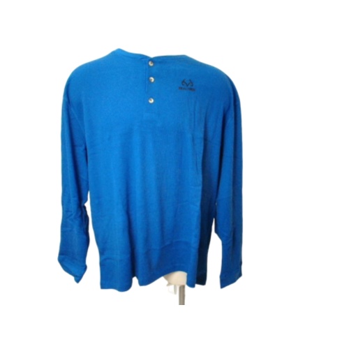 Men's Realtree Thermal Henley Top Assorted Colours Large Sizes Only