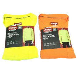 Wrangler Hi Viz Performance Thermal Tops Assorted colours