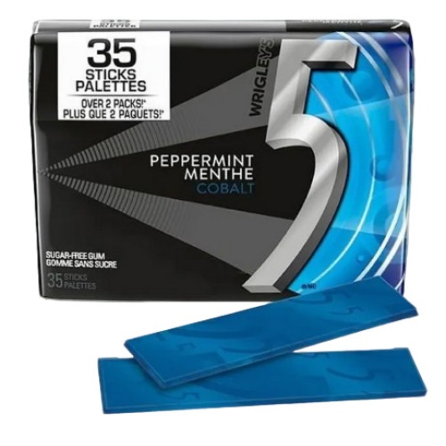 Five Gum Peppermint Cobalt 15 Sticks