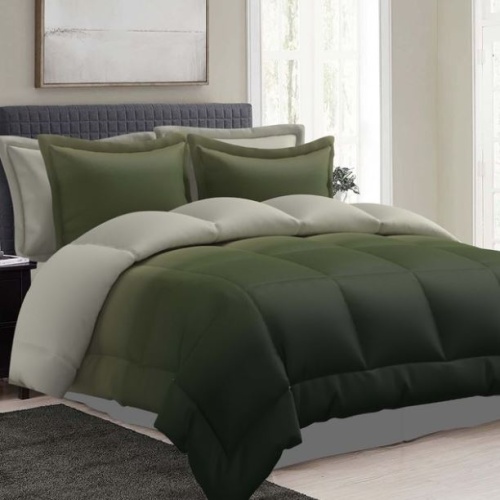 3pc Comforter Set Queen Parker Green