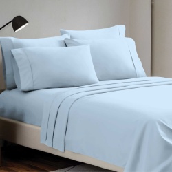 Queen Sheet Set Asst Colours Bamboo Microfiber