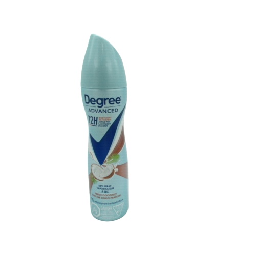 Antiperspirant Dry Spray For Women Fresh Coconut 107g. Degree