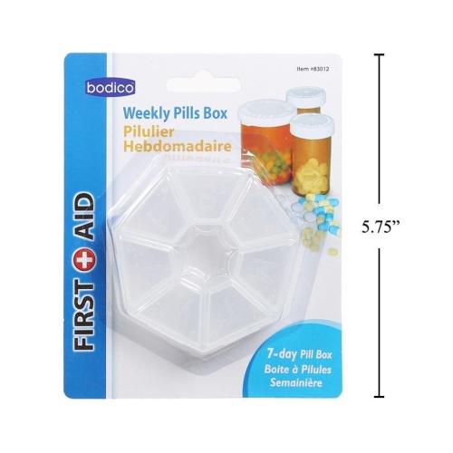 Weekly Pills Box Round Bodico