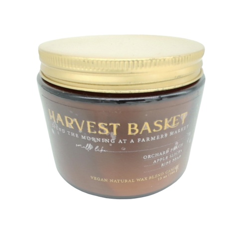 Jar Candle 13oz. Harvest Basket Vegan Natural Wax Blend