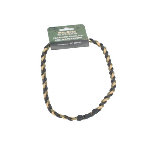 Paracord Necklace Yellow & Black 22 World Famous