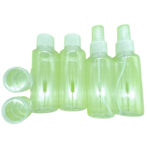 Travel Bottle Set 7pc. Clear Plastic