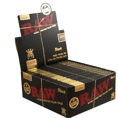 Raw King Size Slim Black Rolling Papers