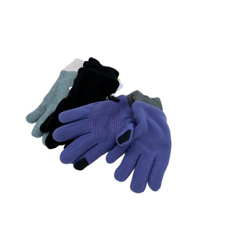 Ladies Polar Fleece Comfy Gloves Hot Paws Assorted Colours