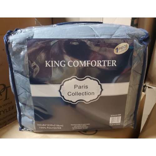 Paris Collection Single Comforter Solid – King